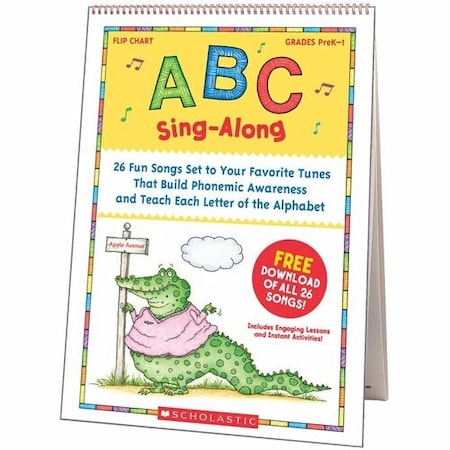 Scholastic Teaching Resources Sing-A-Long Flip Chart, w/CD, ABC, GR PreK-1 SHS0439784395